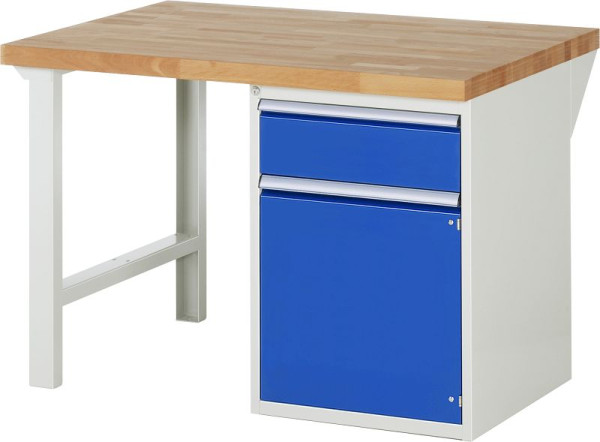Etabli RAU série 7000 - modèle 7502-1, L1250 x P900 x H890 mm, base système L1250 x P850 x H850 mm, 03-7502A1-129B4M.11