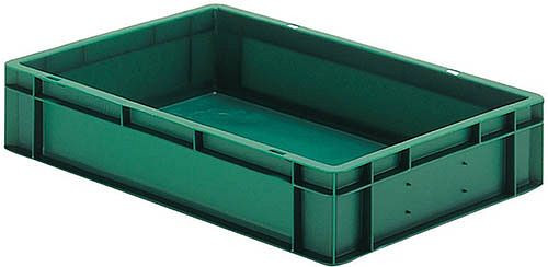 Caisses gerbables de transport Bedrunka+Hirth, rouge, dimensions en mm (LxPxH) : 400 x 600 x 175, 072170201