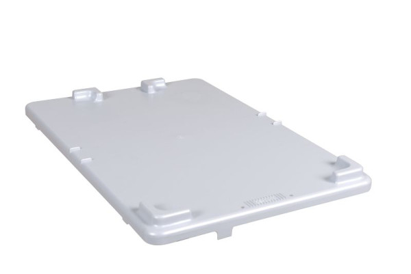 Couvercle Plastipol-Scheu K 400/SD GRIS, PP 600 mm x 400 mm, 204SD016
