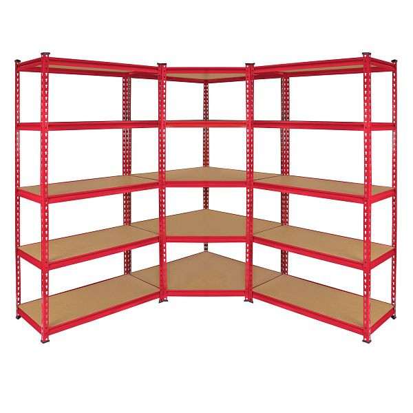 Monster Racking Z-Rax 90 cm étagère d'angle + 2x Z-Rax 90 cm, rouge, 20004