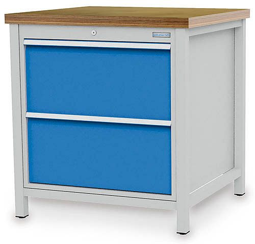 Établi à caisson Bedrunka+Hirth série 810 R24-24, 2x 300 mm, tiroirs à extension totale, 810 x 750 x 859 mm, 03.075.11V