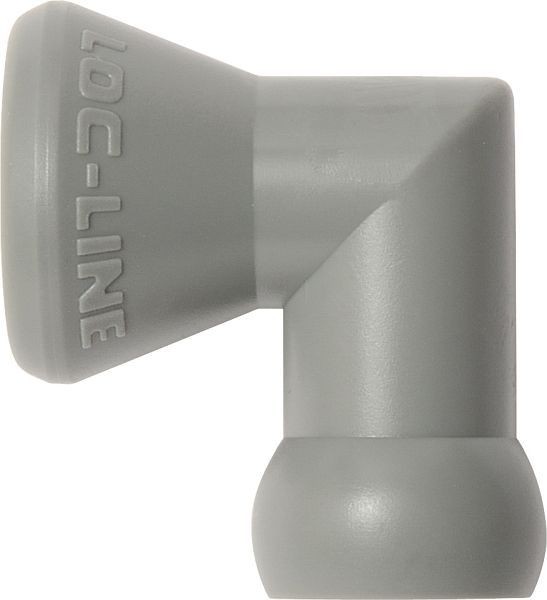 Loc-Line Winkelverbindungsstück grau, VE: 2 Stück, L41415G