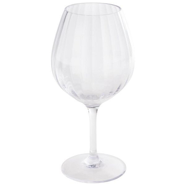 Verres à vin rouge APS en plastique Tritan transparent, Ø 10,5 cm, hauteur : 21 cm, 600 ml, lot de 12, 10542