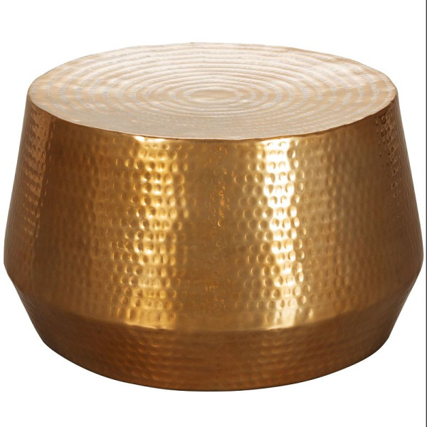 Wohnling table basse MAHESH 60x36x60 cm aluminium or oriental rond, WL5.495