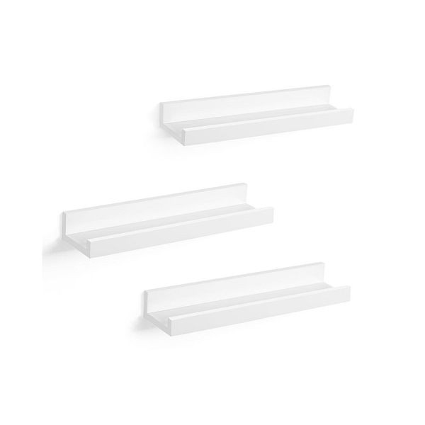 SONGMICS Lot de 3 étagères flottantes, LWS38WT
