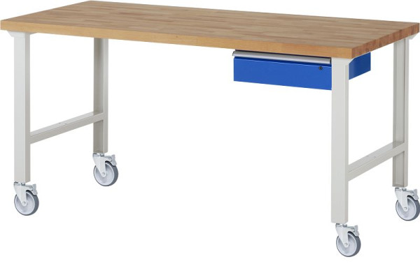 Etabli mobile RAU 7001A1, 2000x900x1000mm, 4 roulettes pivotantes, 05-7001A1-209B4S4.11