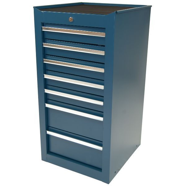 Armoire à outils Metra, étroite, 7 tiroirs, bleue, 10204