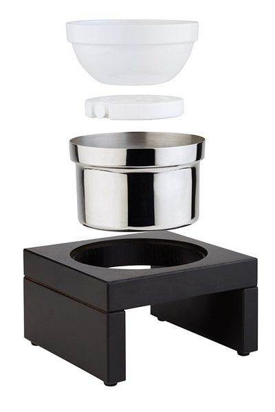APS Maxi bol réfrigérant -BRIDGE- noir, 27,5 x 27,5 cm, hauteur : 14 cm, set de 4 pièces, 14981