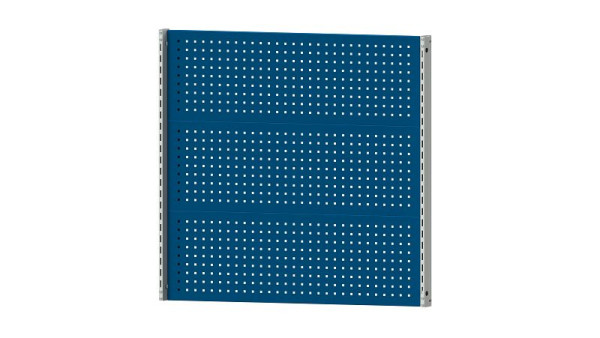 Structure de base des établis ANKE structure du système, 1250 x 107 x 1200 mm, RAL 7035/5010, 3 x hauteur de paroi perforée 400 mm, 340.350