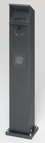 VAR cendrier / collecteur de déchets colonne verticale SG 115, argent antique, 3957