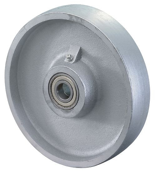 Roulettes BS roue coulée, largeur de roue 45 mm, roue Ø 200 mm, capacité de charge 1100 kg, bande de roulement coulée, corps de roue coulée, roulement à billes, C81.201
