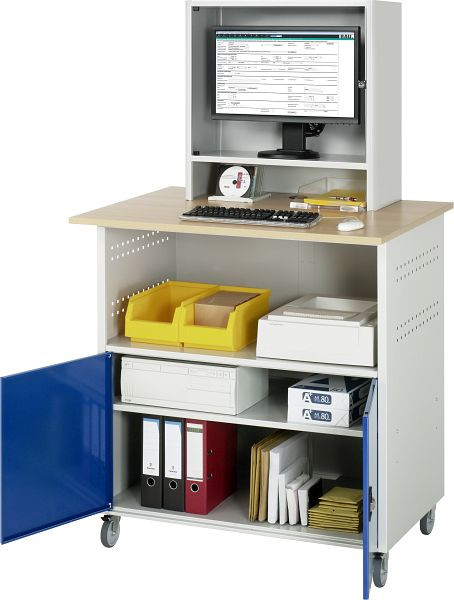Table d'ordinateur RAU - modèle 1022, L1100x P800 x H1860 mm, 07-1022M3F.11