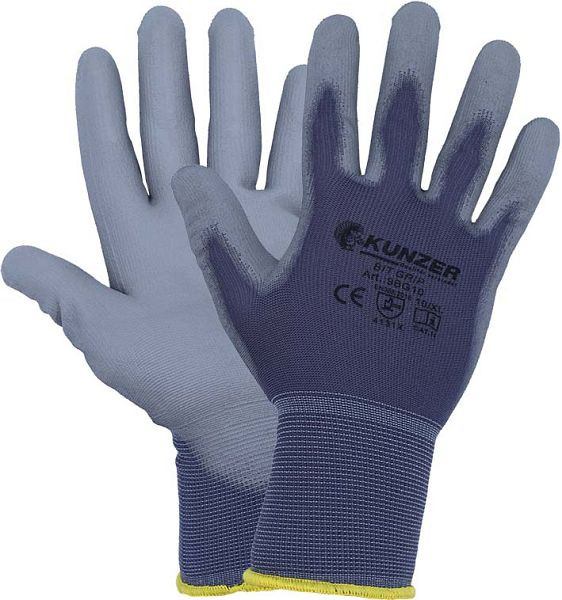 Kunzer BIT GRIP - taille : 10/XL, gants de travail, pack de 12 paires, 9BG10