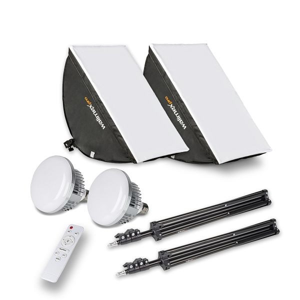 Walimex pro LED 60W Softbox 40x60cm Bi Couleur Kit 2, 23109
