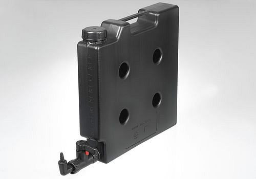 Bidon peu encombrant DENIOS avec robinet de vidange, volume de 5 litres, électroconducteur, 263-370