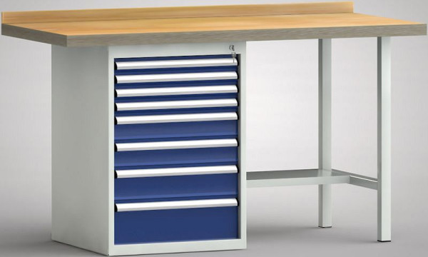 Etabli standard KLW - 1500 x 700 x 840 mm L x P x H, WS184N-1500M40-E7030