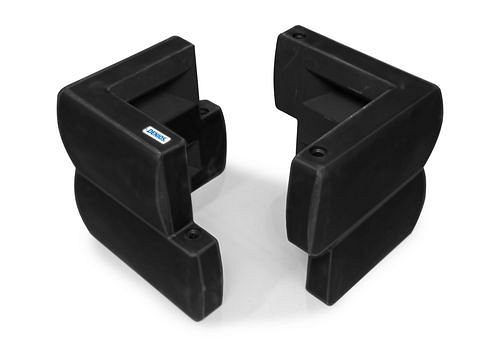 Profilé de protection de pilier DENIOS, en PE, noir, jeu = 2 pièces