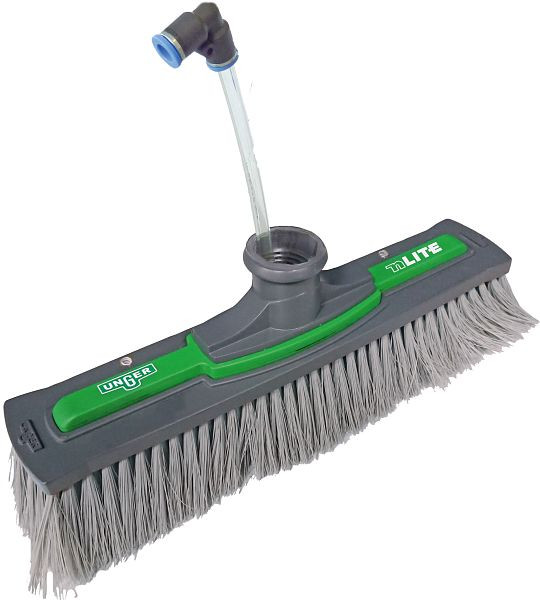 Brosse électrique simple UNGER nLITE, 28 cm, poils non fendus (gris), NUF28