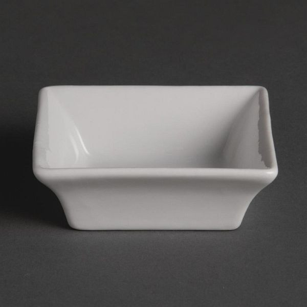 OLYMPIA bol amuse-gueule carré 7,5 cm, lot de 12, Y136