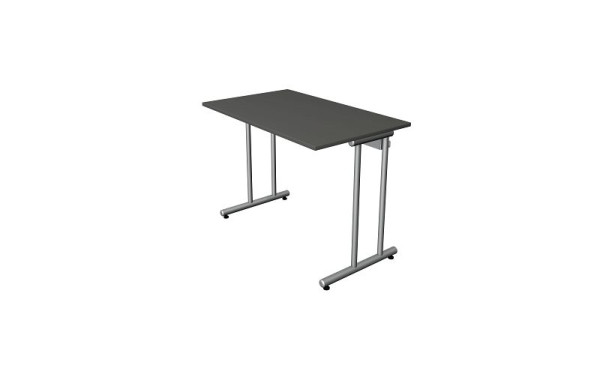 Kerkmann bureau bureau à domicile L 1000 x P 600 avec pied en C, anthracite, 11187713