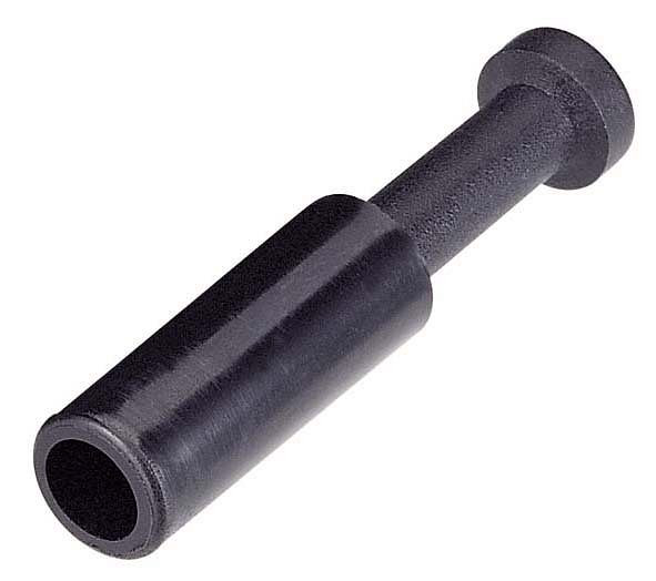 minuteur B-VS-4-KU-noir, bouchon de fermeture en plastique noir, connecteur Ø : 4 mm, UE : 10 pièces, 03910050