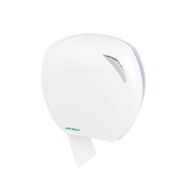 Grand distributeur de papier toilette Air Wolf, montage mural, blanc, plastique ABS, série Beta, 30-108