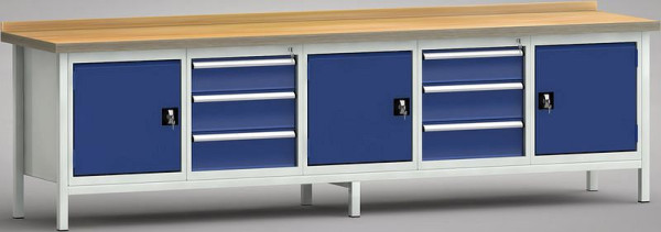Etabli standard KLW - 3000 x 700 x 900 mm (version ERGO), WS450E-3000M40-E1660