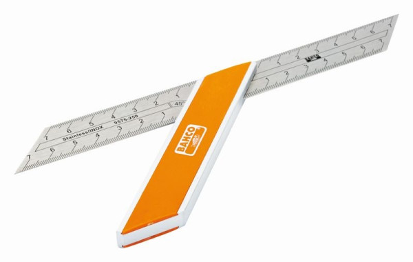 Biseau fixe Bahco avec angle 45° + 135°, lame en acier inoxydable, 9575-250