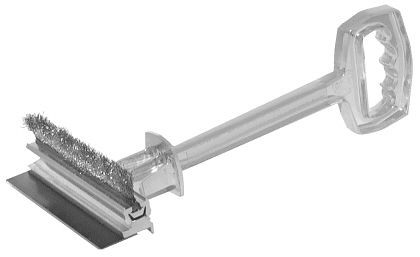Nettoyant pour gril combiné Contacto, aluminium avec brosse et lame, 5877/002