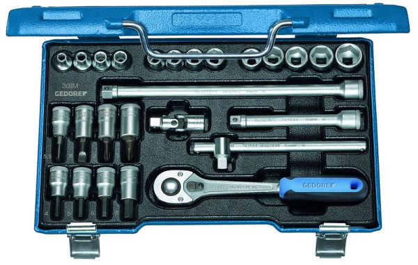 GEDORE jeu de clés à douilles 3/8", 26 pièces, 6229740
