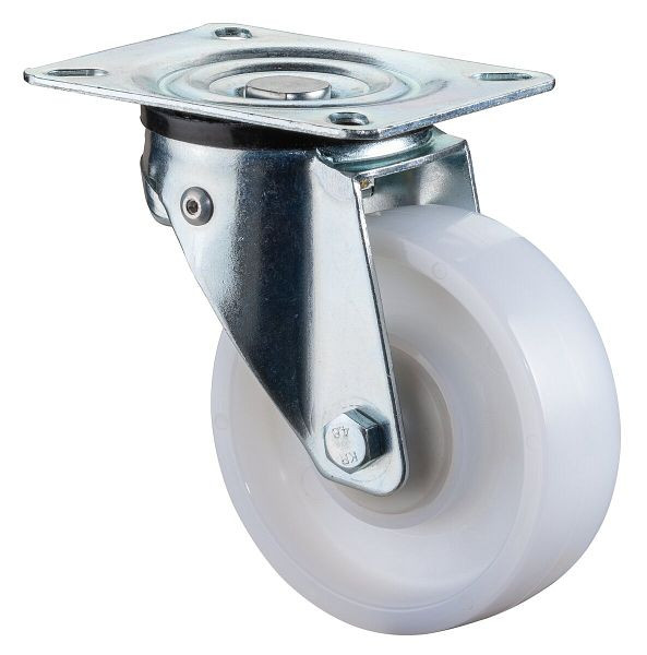 Roulettes BS Roulette pivotante, roue en plastique, roulement à billes avec blocage directionnel 360° en fonction de la charge, pack : 2 pièces, L300.B15.100