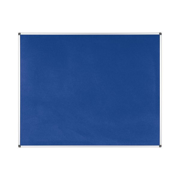 Tableau en feutre Bi-Office Maya bleu avec cadre en aluminium 150x120cm, FA1243170