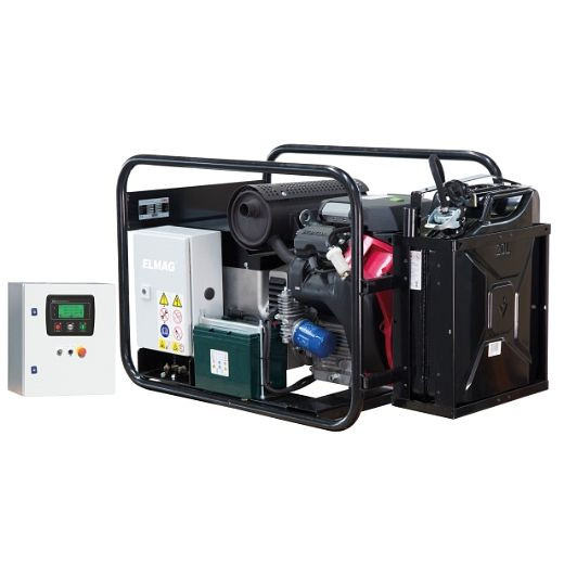 Ensemble complet d'alimentation de secours ELMAG SEB 16000WDE-ASS-DSE4520, générateur ESSENCE avec moteur HONDA GX690, 00492