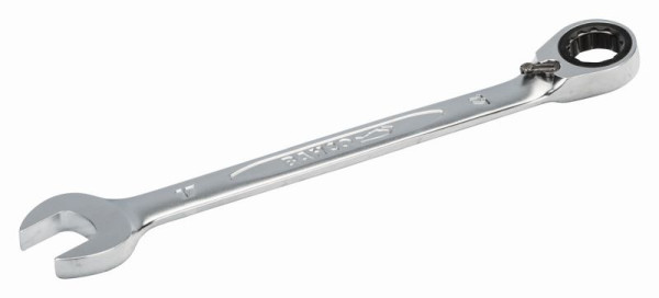 Clé mixte à cliquet Bahco, mâchoire coudée à 15°, SW 24 mm, 1RM-24