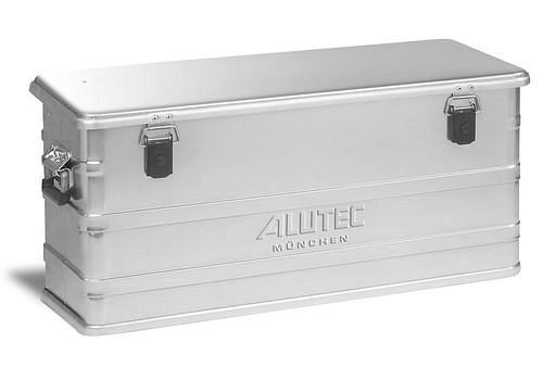 Boîte en aluminium DENIOS Comfort, sans coins d'empilage, volume de 92 litres, 136-688