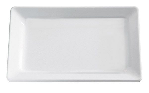 Plateau APS GN 1/4 -PURE-, 26,5 x 16,2 cm, hauteur : 3 cm, mélamine, blanc, 83482