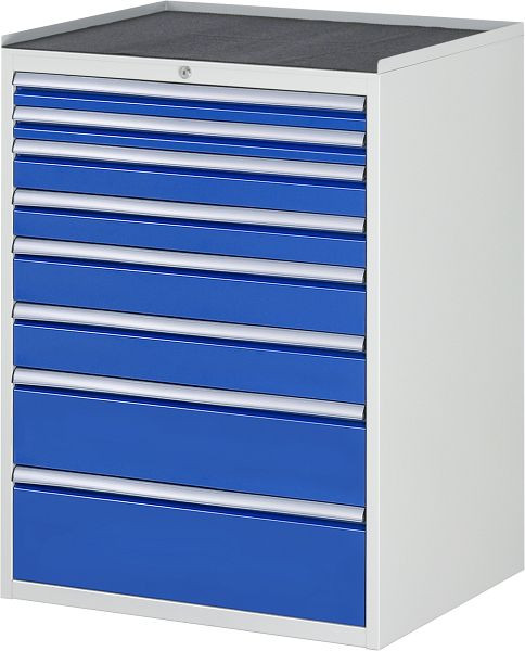 Armoire à tiroirs RAU série 7000, L770xP650xH1035mm, tiroirs : 2xH60, 2xH90, 2xH120, 1xH180, 1xH210mm, support métallique, 03-XL7.11A-MT.11