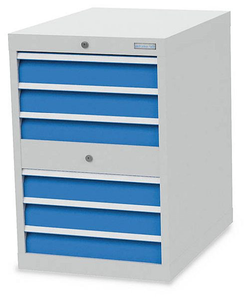 Armoire à tiroirs Bedrunka+Hirth, profondeur 736 mm, R 18-24, nombre de tiroirs : 6, dimensions en mm (LxPxH) : 555 x 736 x 819, hauteur de panneau en mm : 6x100, 580/2.0600V