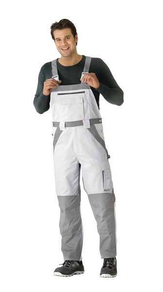 Salopette Planam Plaline, blanc pur/zinc, taille 64, 2523064