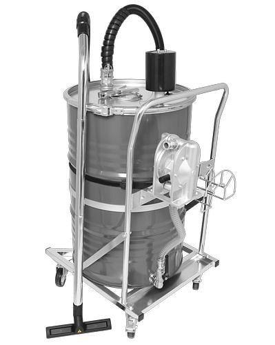 Tétine liquide DENIOS PumpOut ATEX, avec pompe Venturi et limiteur de quantité de remplissage, 186-281