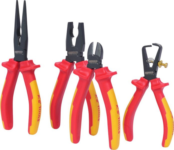 KS Tools Jeu de pinces ERGOTORQUE VDE, 4 pièces, variante 2, 117.1160