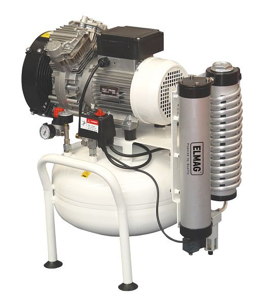 Compresseur dentaire ELMAG 240/8/25W, EXTREME 2V 25L 1,5CV, sans sécheur, 21100