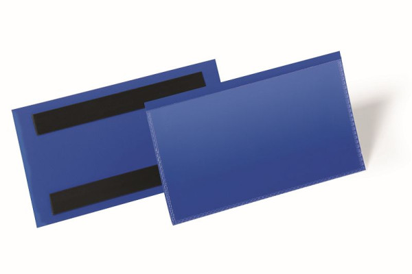 Pochette pour étiquettes magnétique DURABLE 150x67mm, bleu foncé, paquet de 50, 174207