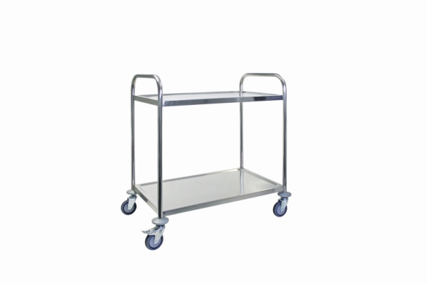 Chariot de service Schneider inox, 2 supports, 920 x 540 x 860 mm, 385550