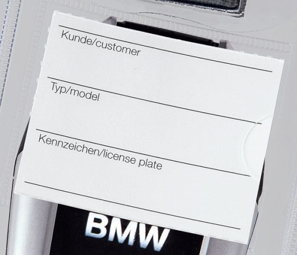 Etiquettes de rechange Eichner pour porte-clés "Display-Key", UE : 100 pièces, 0508-00498