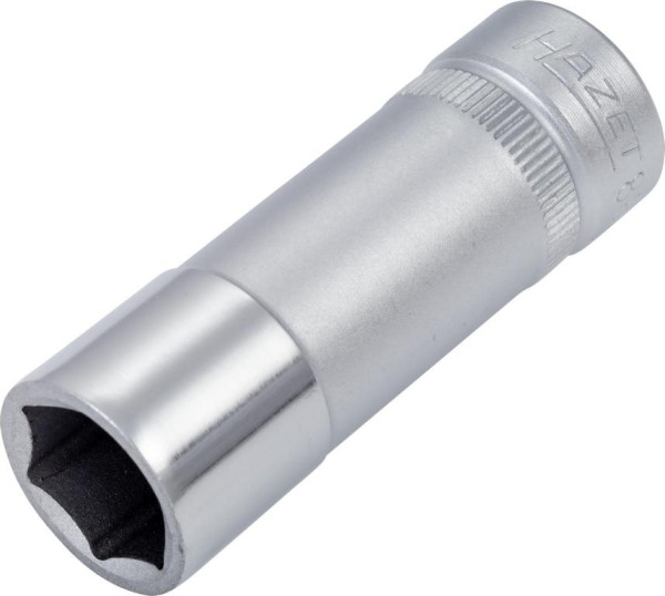 Douille Hazet, hexagonale, carré creux 10 mm (3/8"), 13 mm, long type moleté, 880LG-13