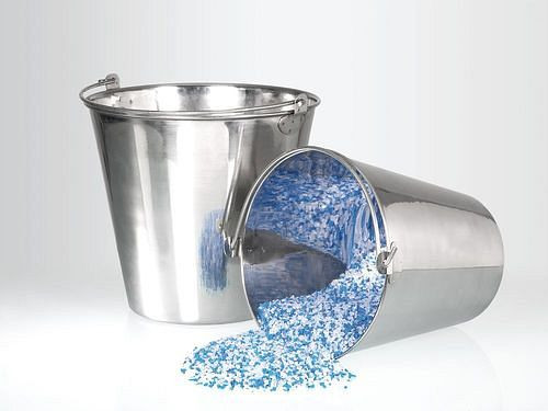 Seau DENIOS en acier inoxydable 1.4301, avec poignée de transport, autoclavable, 10 litres, lot de 2, 309839
