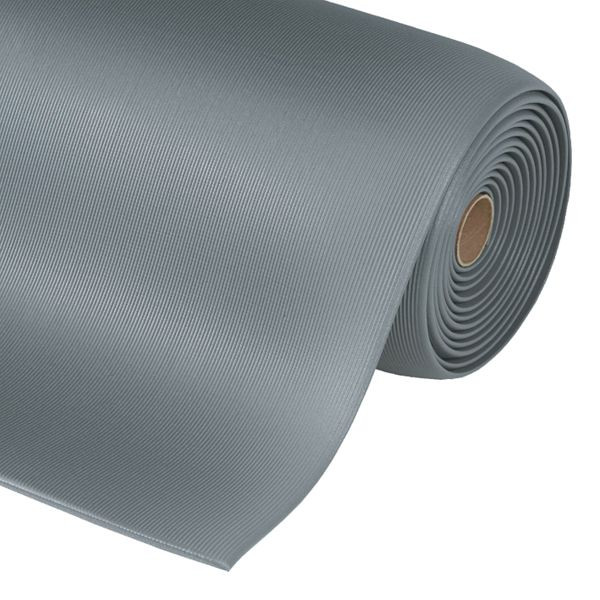 Notrax Gripper Sof-Tred tapis de travail ergonomique anti-fatigue 413, gris, 60cm, vendu au mètre, 413C0024GY