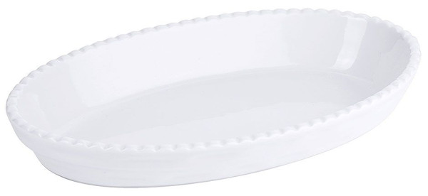 Plat à pâtisserie Contacto en porcelaine blanche, 28,0 x 17,0 x H5,0 cm, 2755/280