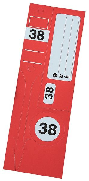 Jeu de porte-clés Eichner "Guide Number Light", rouge, UE : 300 pièces, 9219-00953